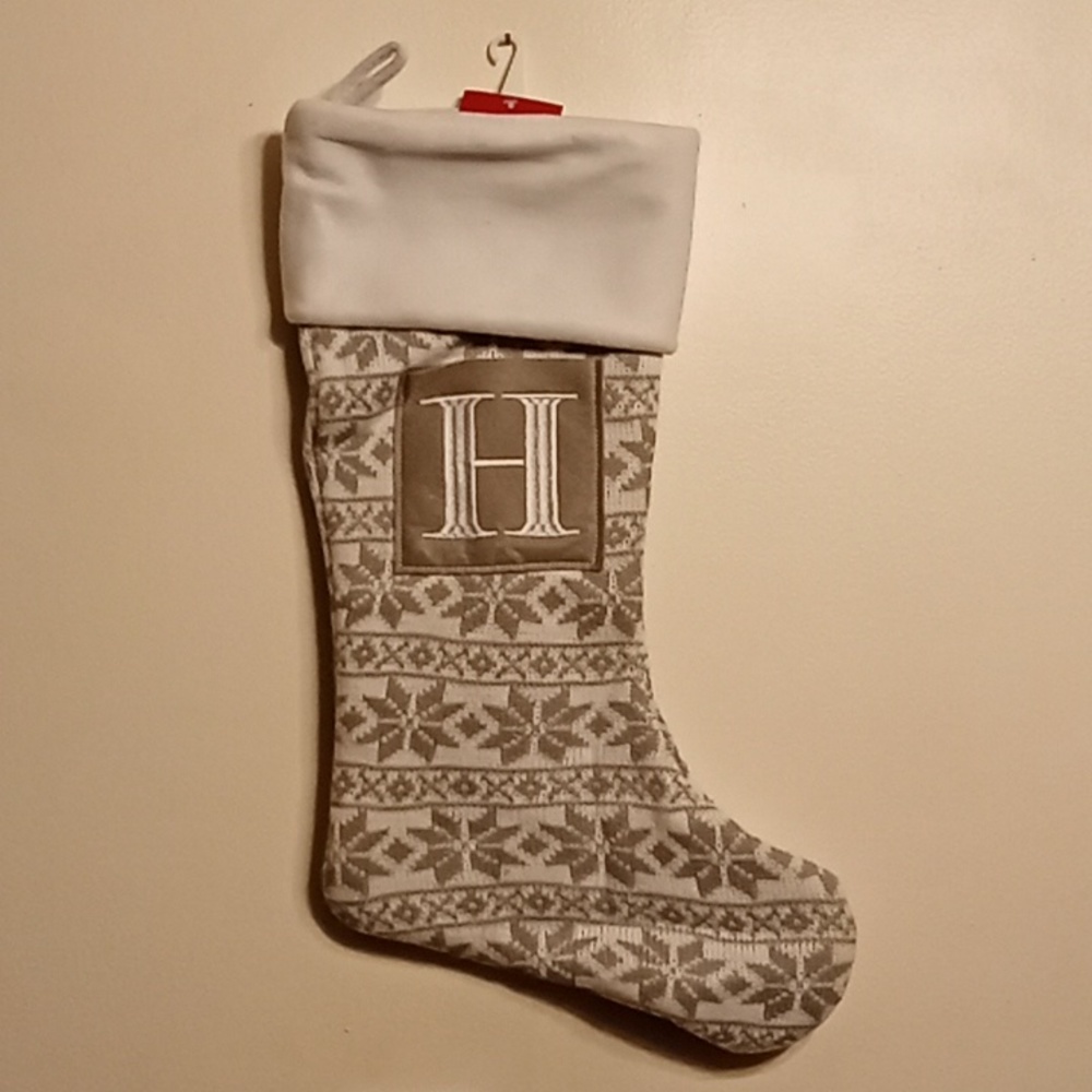 Monogrammed Knitted Stocking